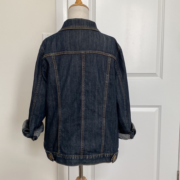 Super unique vintage huge bottom denim jacket - Picture 3 of 7